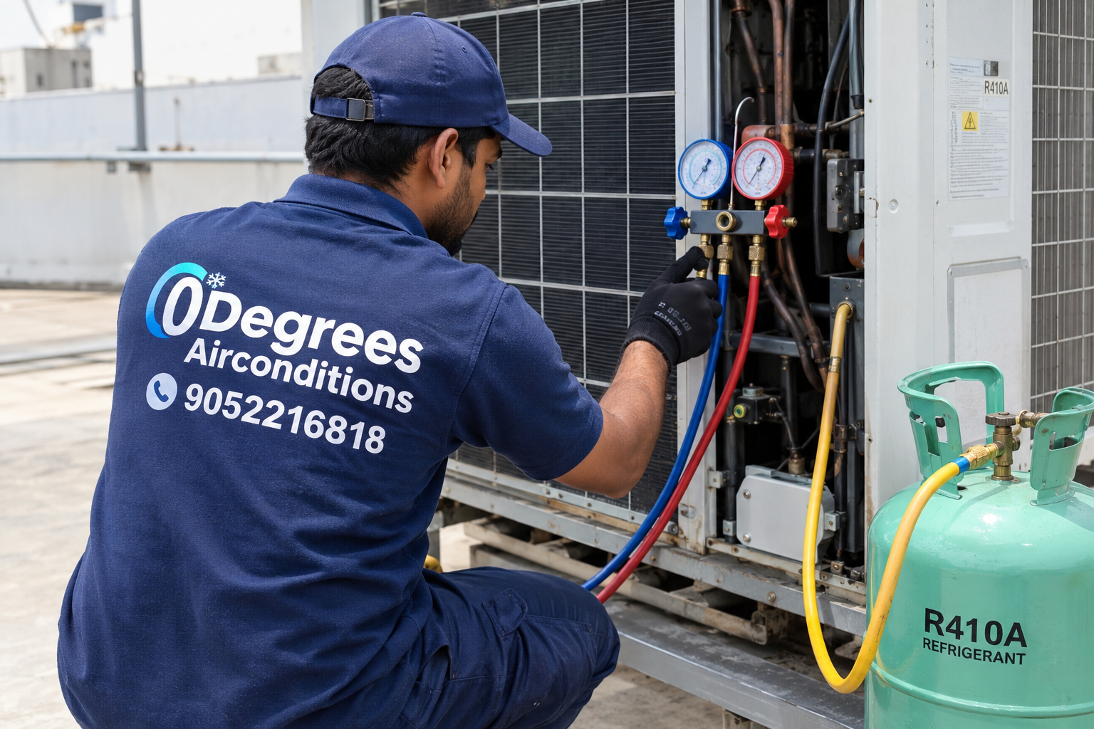 VRF System Repair Service | AC Sales, Repair & Installation 9 Residential & Commercial AC Gas charging